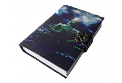lovely printed buddha leather journal